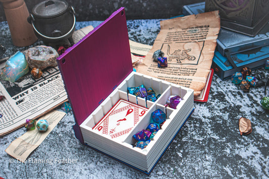 Wizard Tower Dice Tome - Holder, Tower & Dice tray
