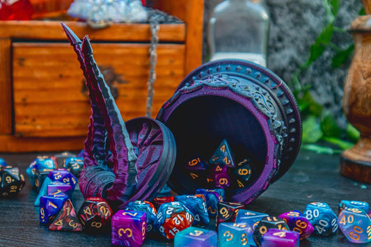 Bloodhunter Dice Box - The Flaming Feather & Flaming Filament