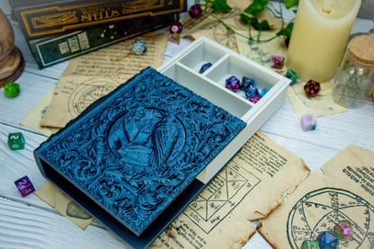 Raven Dice tome - Dice holder & Dice tray