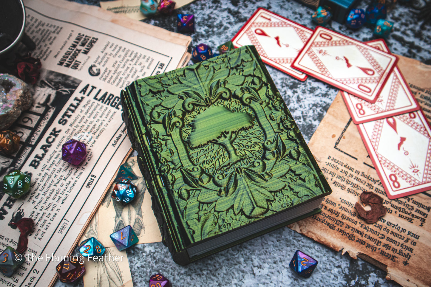 Nature Dice Tome - Holder, Tower & Dice tray