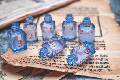 Moonveil - Liquid Core Potion bottle dice set