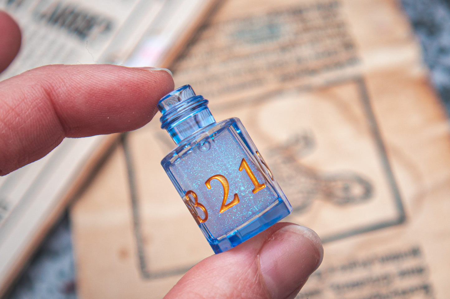 Moonveil - Liquid Core Potion bottle dice set