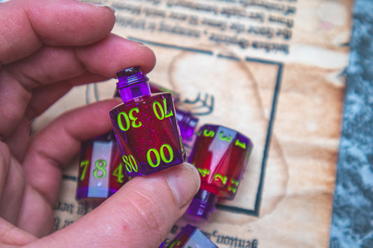 Witchblood - Liquid Core Potion bottle dice set
