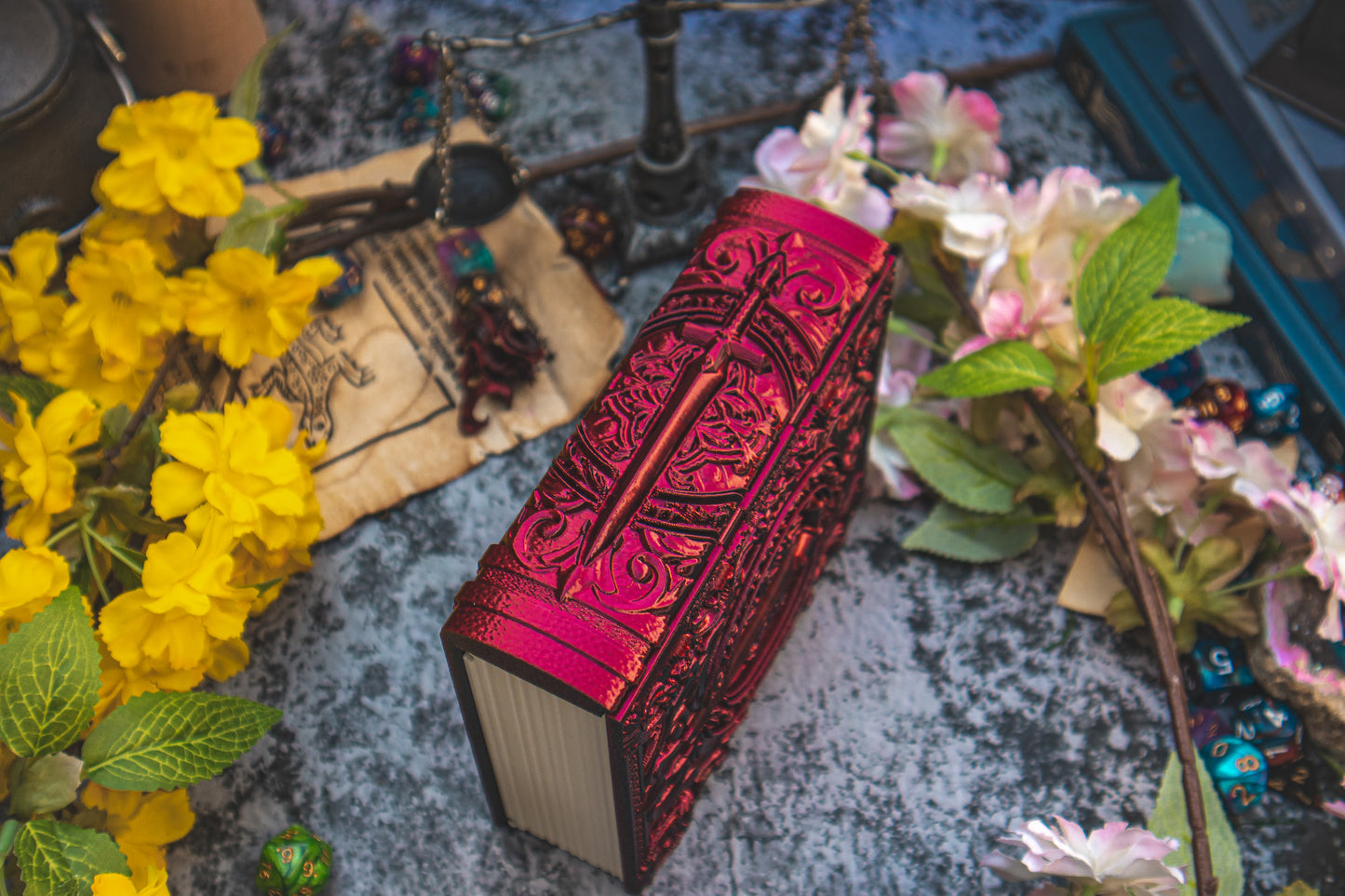 Sword Dice Tome - Holder, Tower & Dice tray