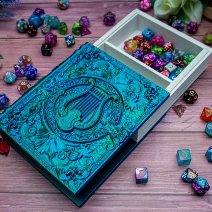 Lyre Dice tome - Dice holder & Dice tray