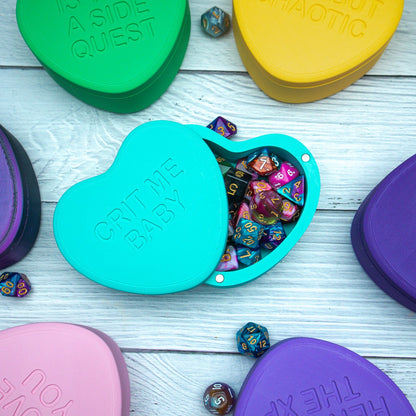 Candy Heart Customisable Dice holder