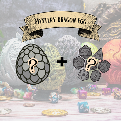 MYSTERY dragon egg + Dice set